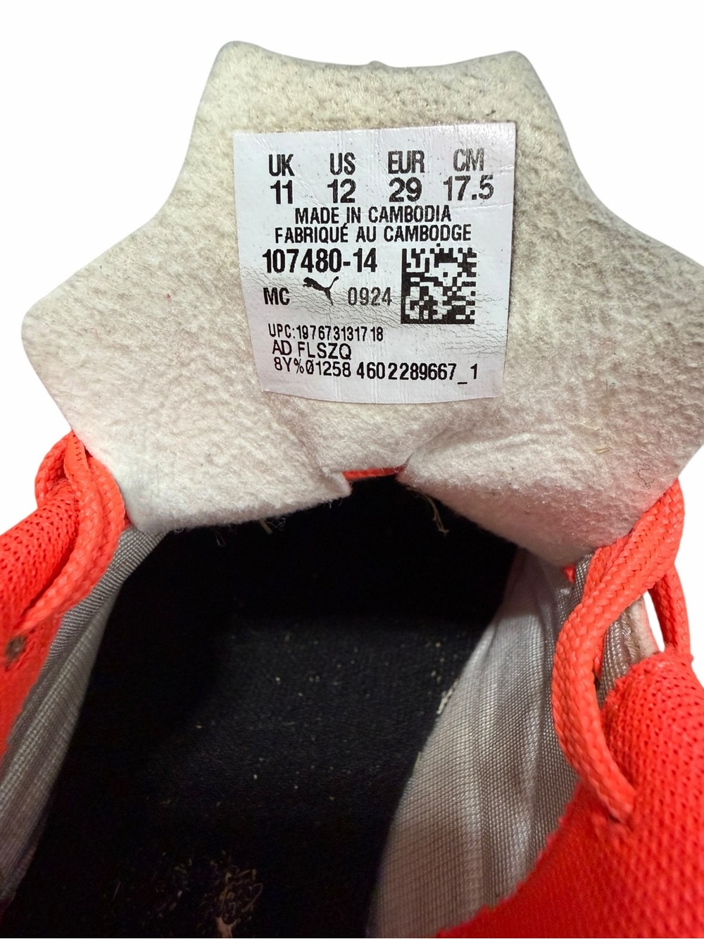 Puma Kids' Attacanto Orange Ultra Play FG/AG Soccer Cleats | Size Youth 12 - Picture 8 of 8